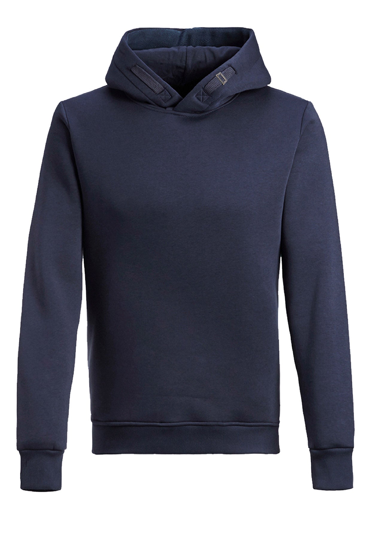 Navy: Kuschliger Hoodie aus Bio-Baumwolle für Herren [2415]