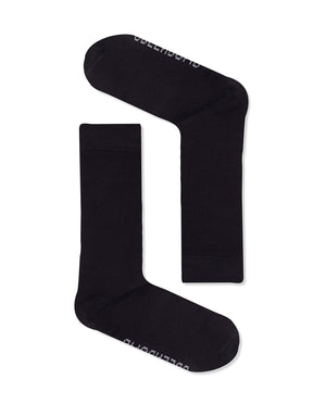 Black: Lässige Socken aus Bio-Baumwoll Mix für Unisex [26941]