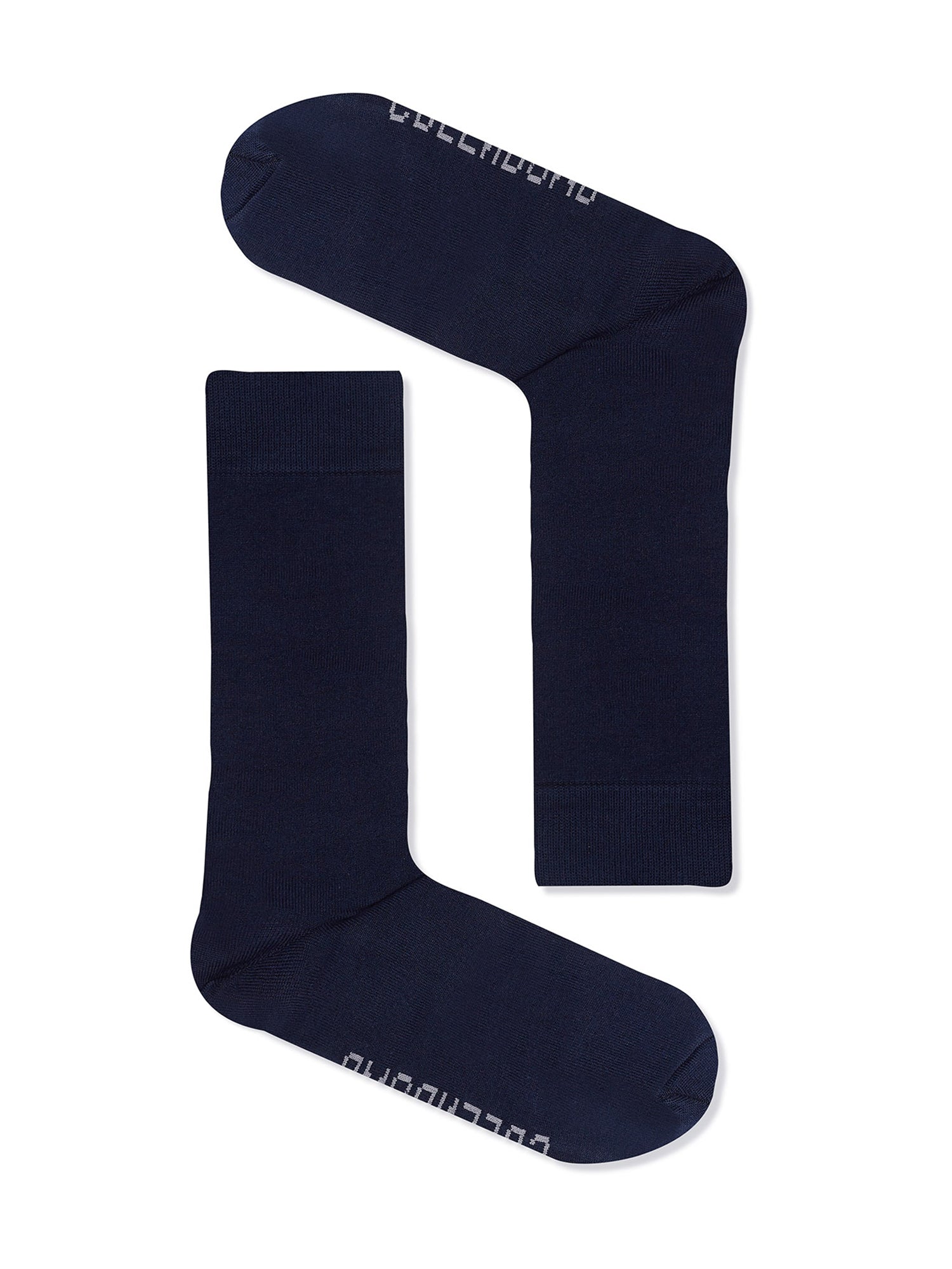 Navy: Lässige Socken aus Bio-Baumwoll Mix für Unisex [26939]