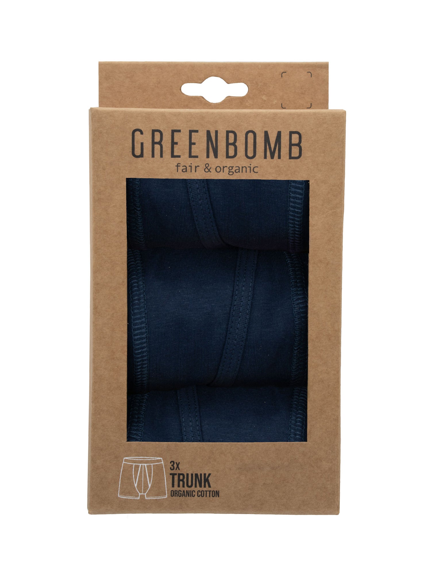 Navy: Figurbetonte Trunk aus Bio-Baumwoll Mix für Herren [26951]