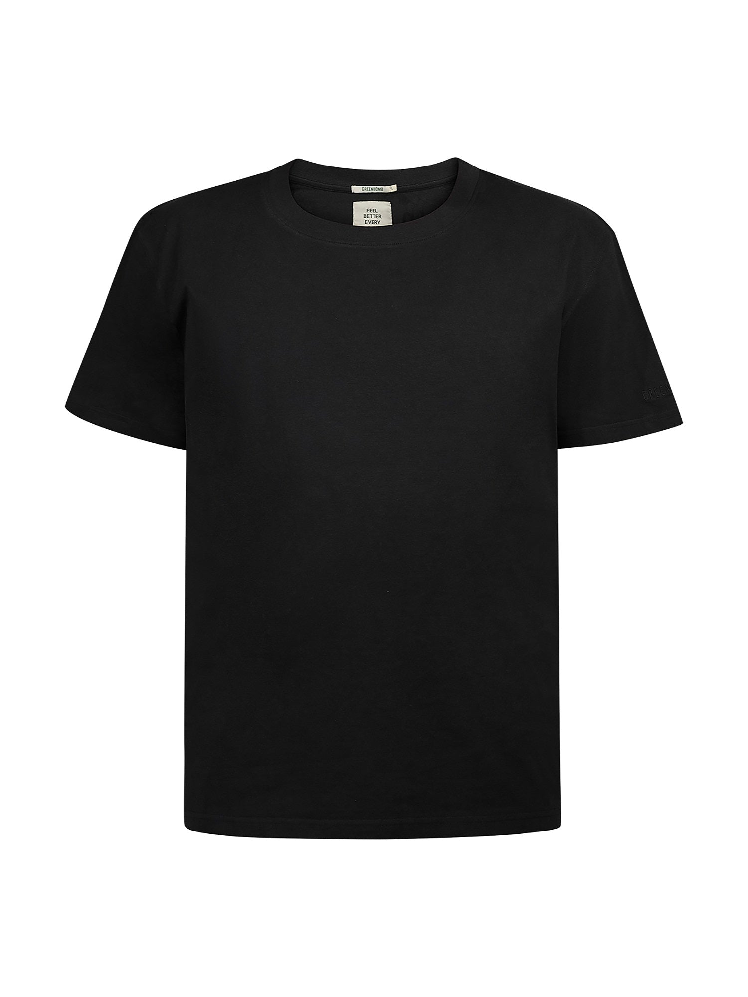 Black: Lässiges Oversize-T-Shirt aus Bio-Baumwolle für Herren [26947]