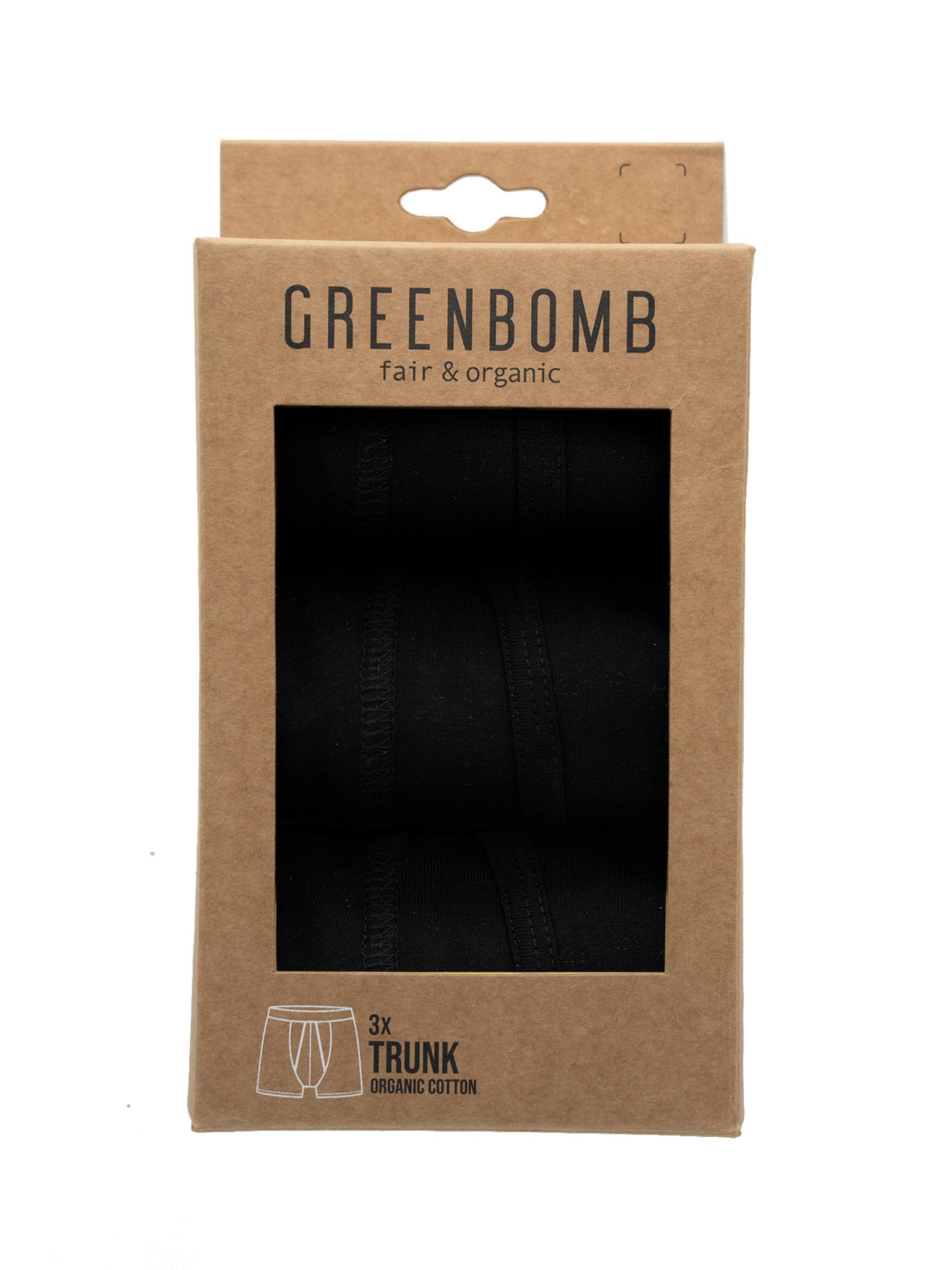Black: Figurbetonte Trunk aus Bio-Baumwoll Mix für Herren [26950]