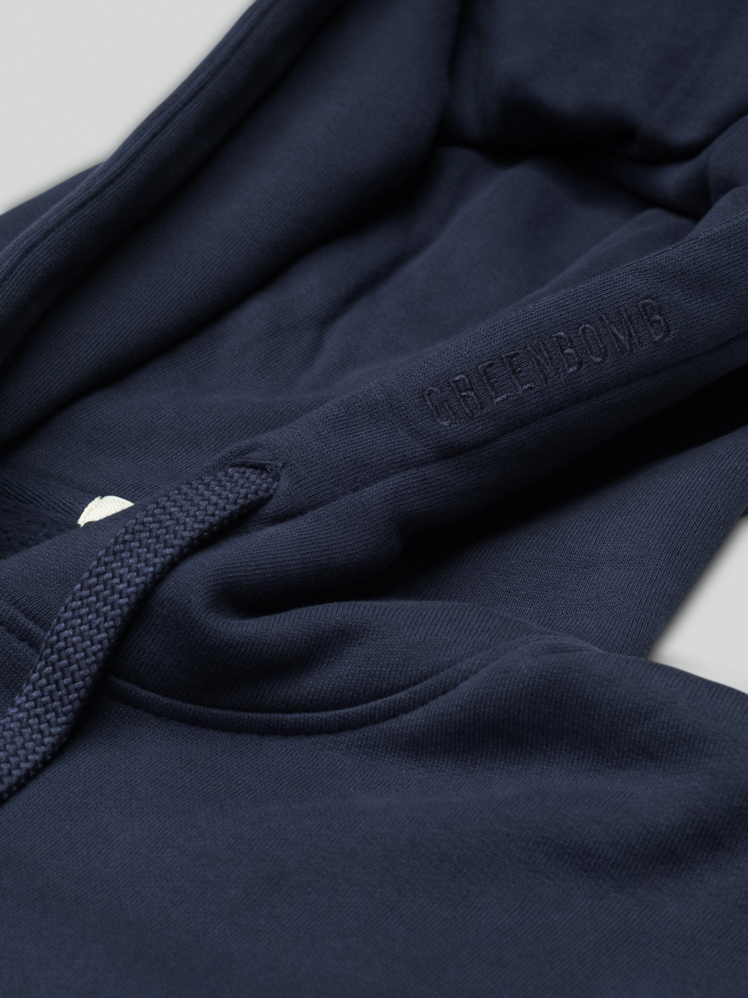 Navy: Gemütlicher Hoodie aus Bio-Baumwolle für Herren [27020]