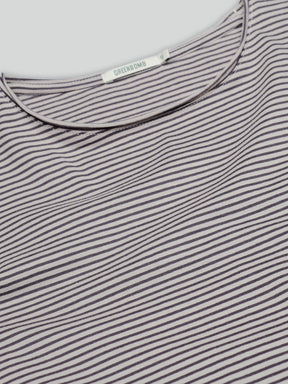 Sandstone Stripes: Sportliches Longsleeve aus Bio-Baumwolle für Damen [27039]