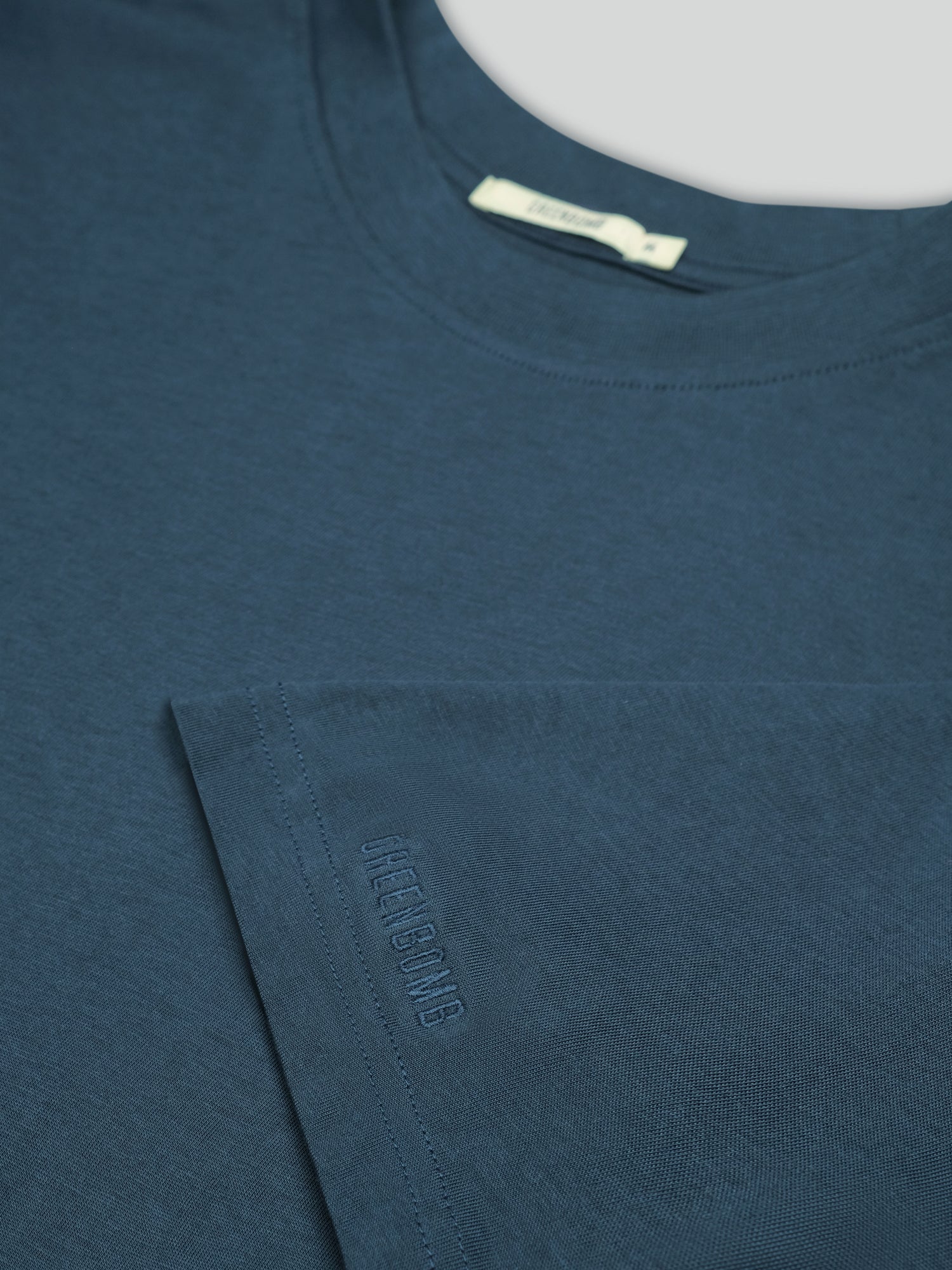 Blue Pine: Lässiges Oversize-T-Shirt aus Bio-Baumwolle für Herren [27041]