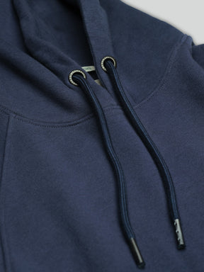 Navy: Hoodie aus Bio-Baumwolle mit Raglan-Arm für Herren [27053]
