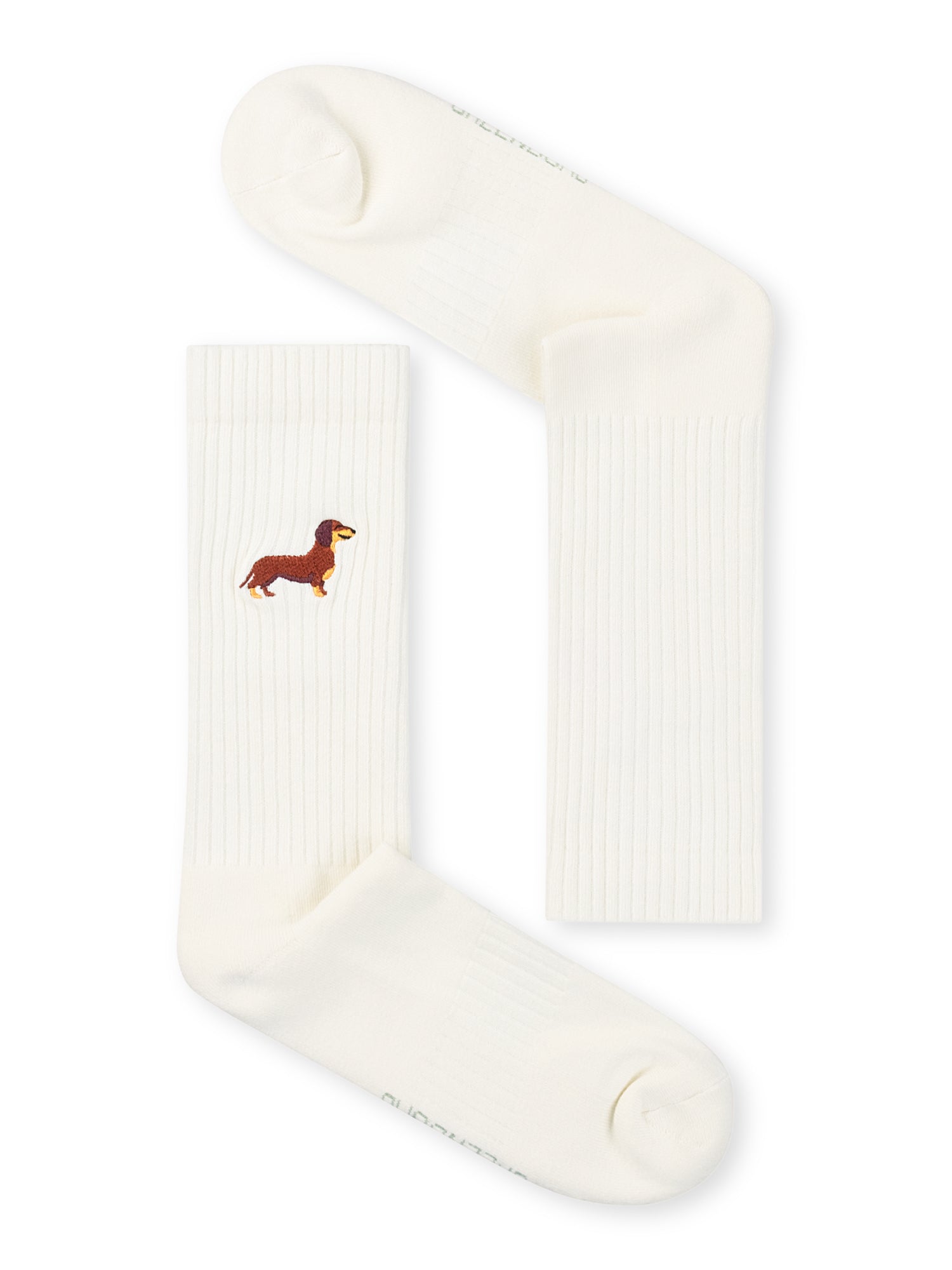 Ecru: Lässige Socken aus Bio-Baumwoll Mix für Unisex [27213]