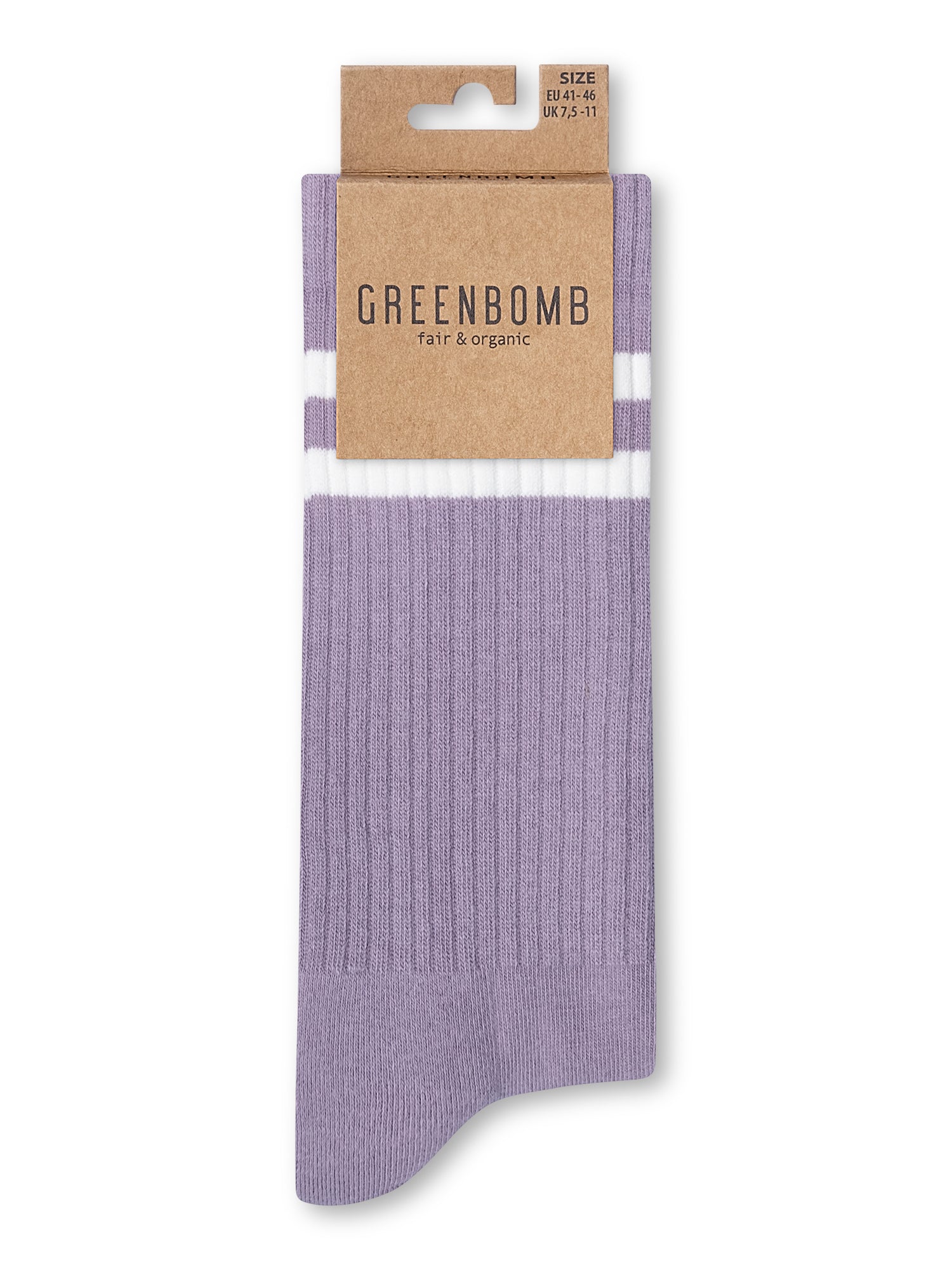 Lilac: Lässige Socken aus Bio-Baumwoll Mix für Unisex [27217]