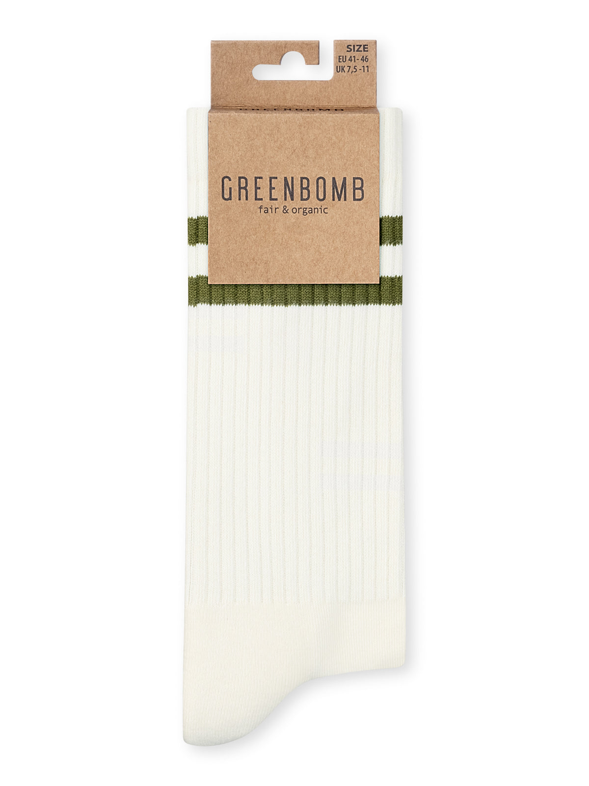 Ecru: Lässige Socken aus Bio-Baumwoll Mix für Unisex [27226]