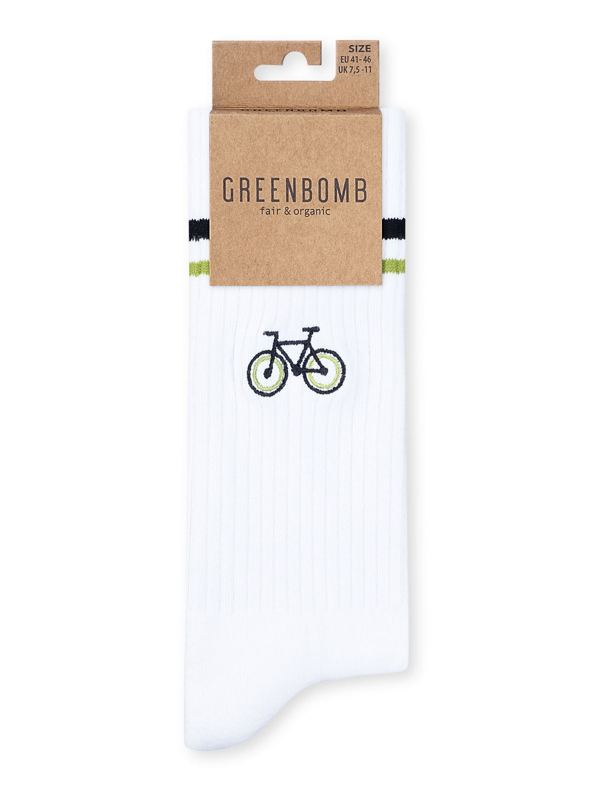 White: Lässige Socken aus Bio-Baumwoll Mix für Unisex [27234]