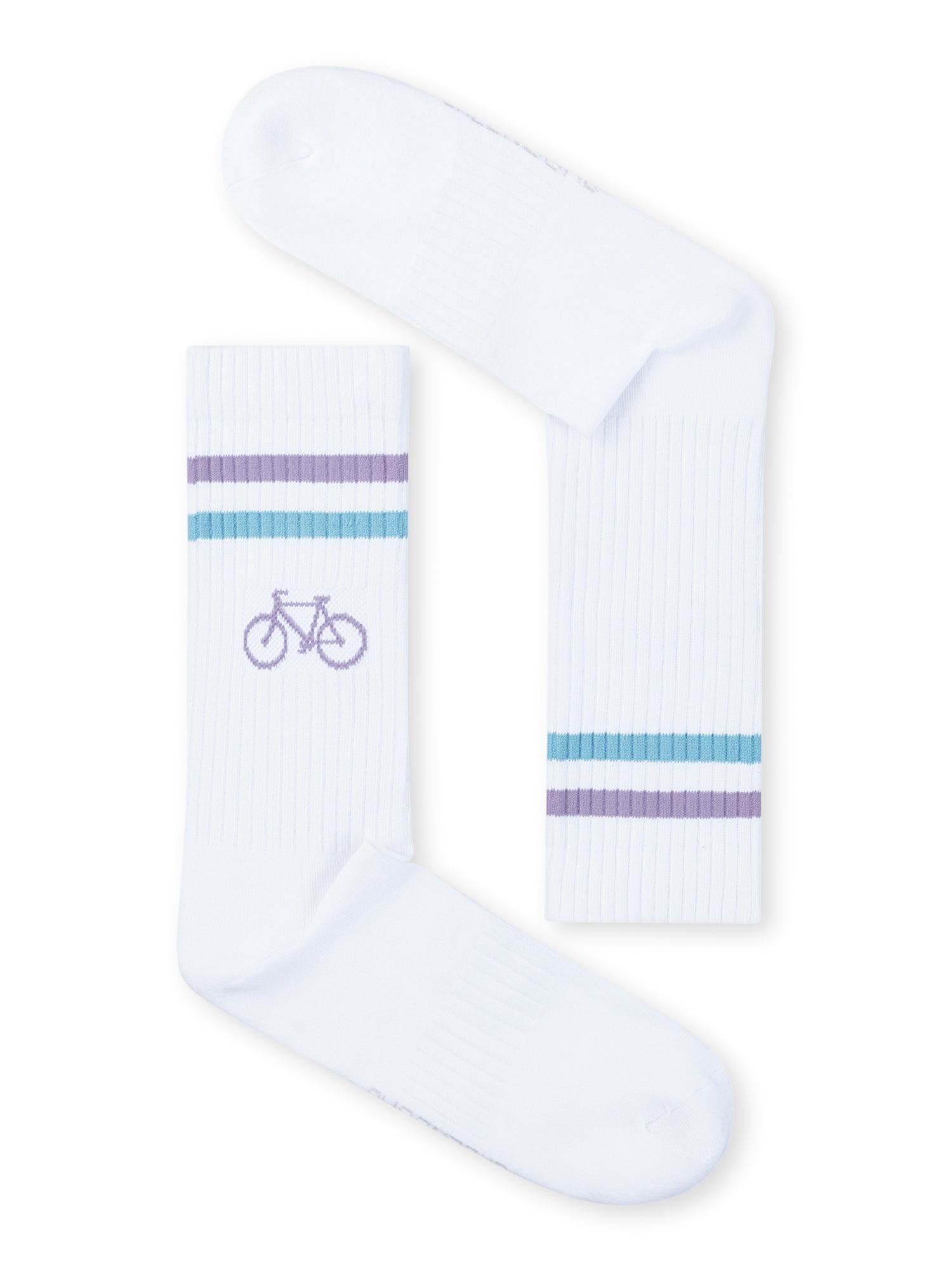 White: Lässige Socken aus Bio-Baumwoll Mix für Unisex [27241]