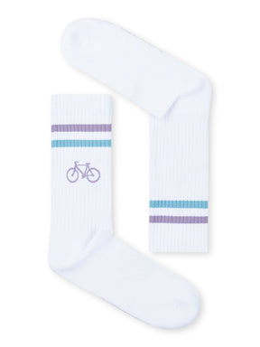 Bike Pixel Tennis Socks