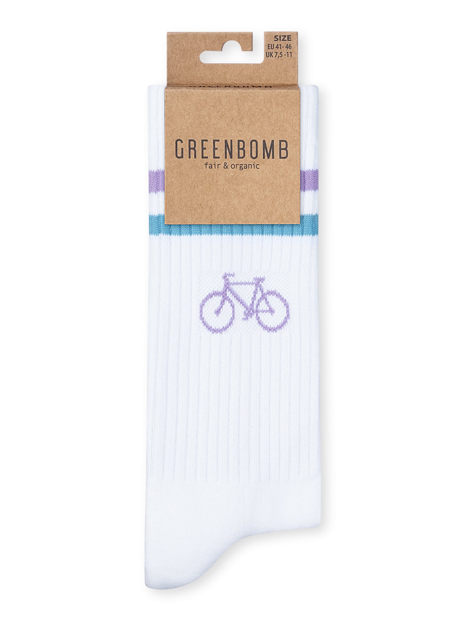 White: Lässige Socken aus Bio-Baumwoll Mix für Unisex [27242]