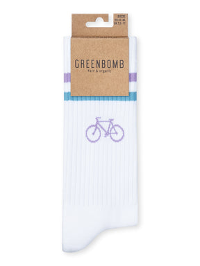 White: Lässige Socken aus Bio-Baumwoll Mix für Unisex [27242]