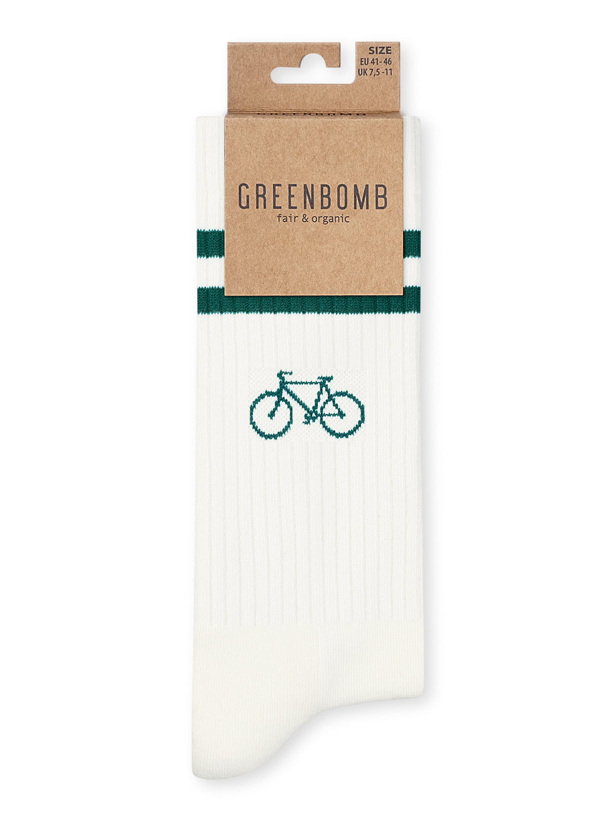 Ecru: Lässige Socken aus Bio-Baumwoll Mix für Unisex [27246]