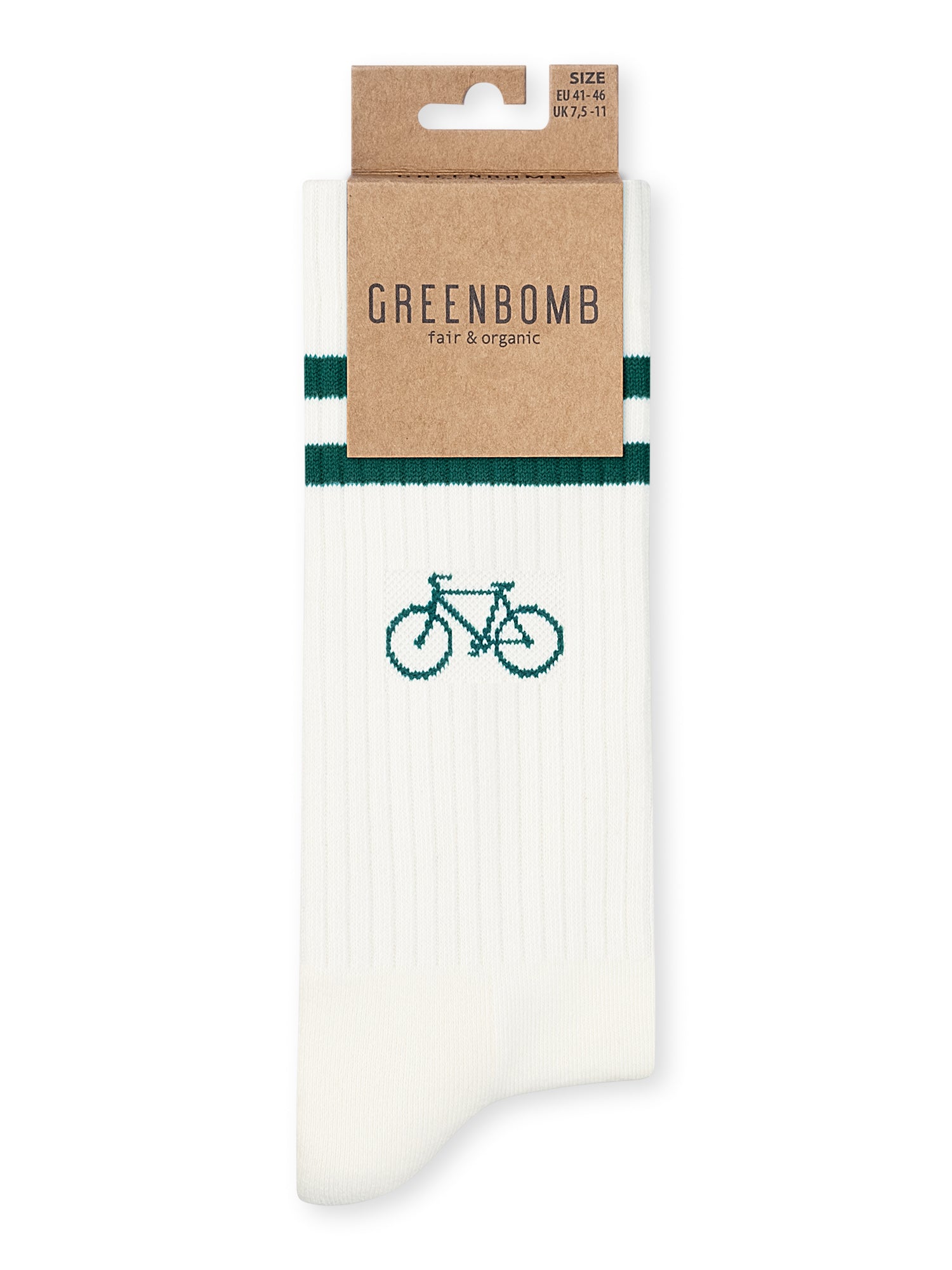 Ecru: Lässige Socken aus Bio-Baumwoll Mix für Unisex [27246]