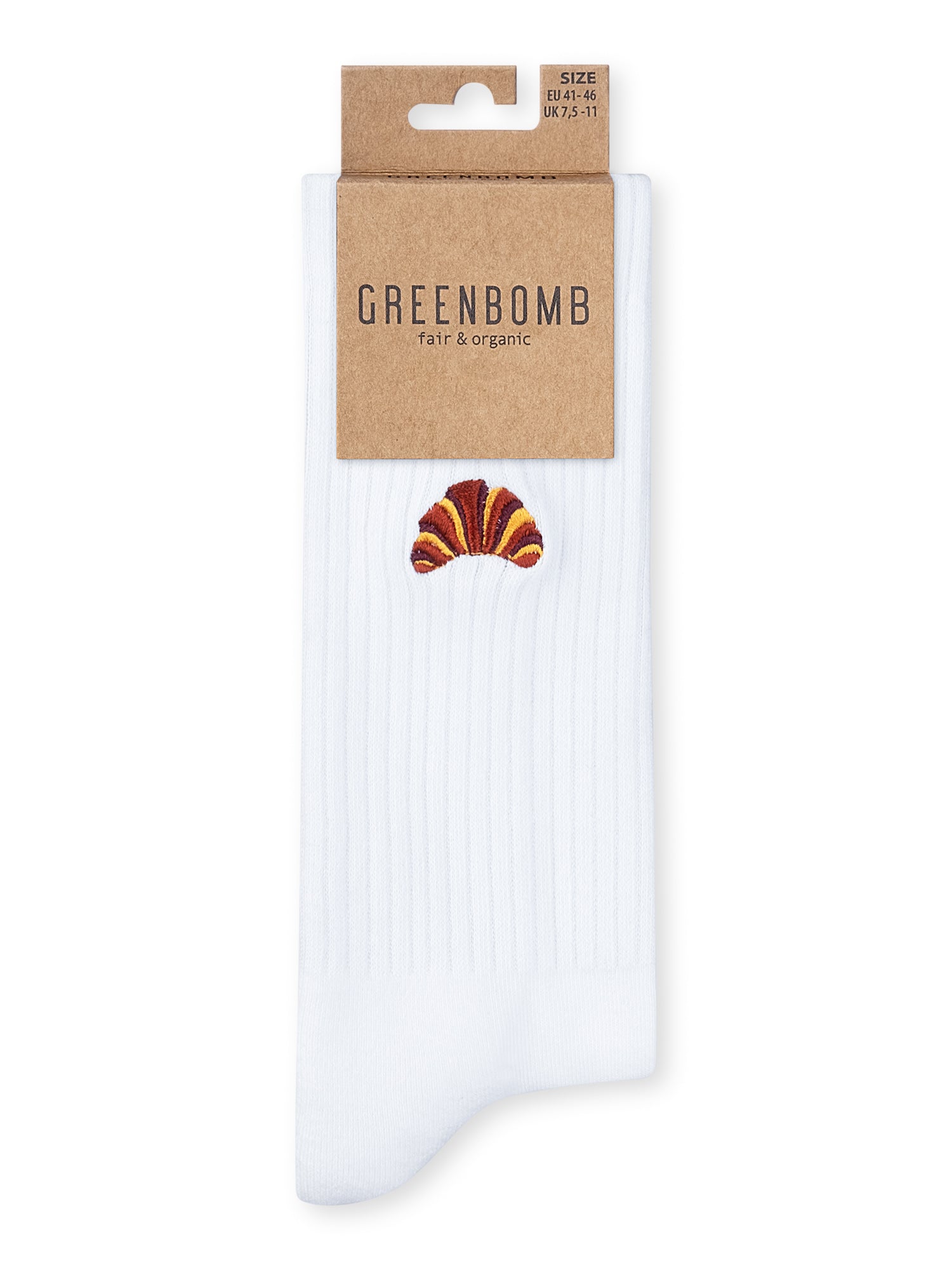 White: Lässige Socken aus Bio-Baumwoll Mix für Unisex [27250]