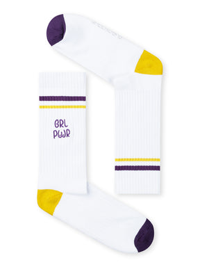 White: Lässige Socken aus Bio-Baumwoll Mix für Unisex [27257]