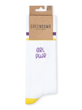 White: Lässige Socken aus Bio-Baumwoll Mix für Unisex [27258]