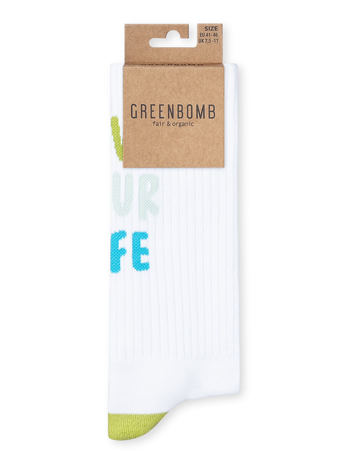 White: Lässige Socken aus Bio-Baumwoll Mix für Unisex [27266]