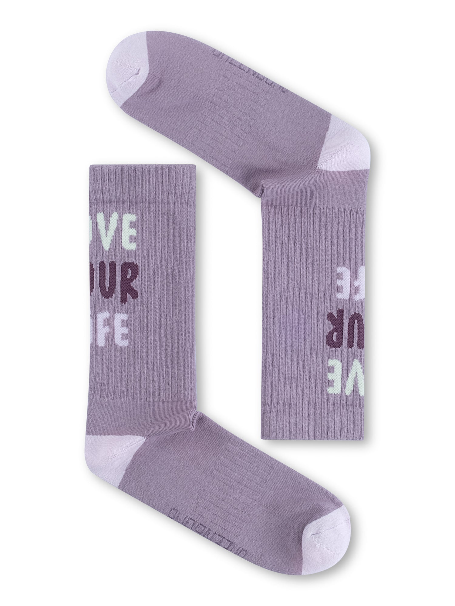 Lilac: Lässige Socken aus Bio-Baumwoll Mix für Unisex [27269]
