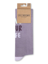 Lilac: Lässige Socken aus Bio-Baumwoll Mix für Unisex [27270]
