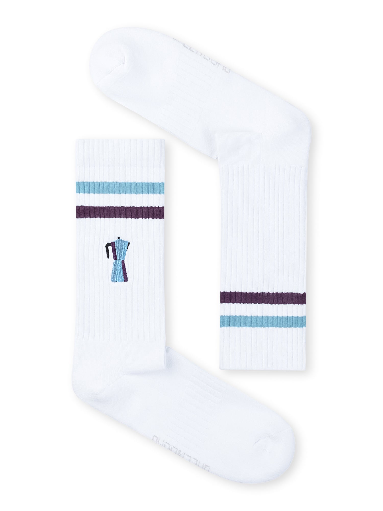 White: Lässige Socken aus Bio-Baumwoll Mix für Unisex [27273]
