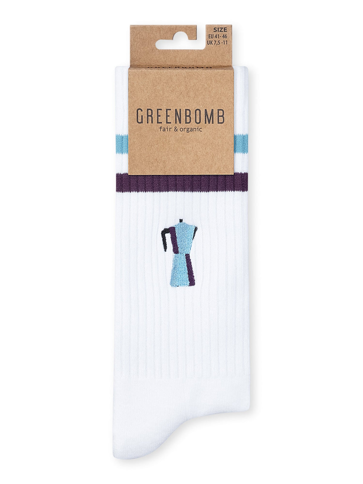 White: Lässige Socken aus Bio-Baumwoll Mix für Unisex [27274]