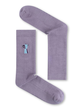 Lilac: Lässige Socken aus Bio-Baumwoll Mix für Unisex [27277]
