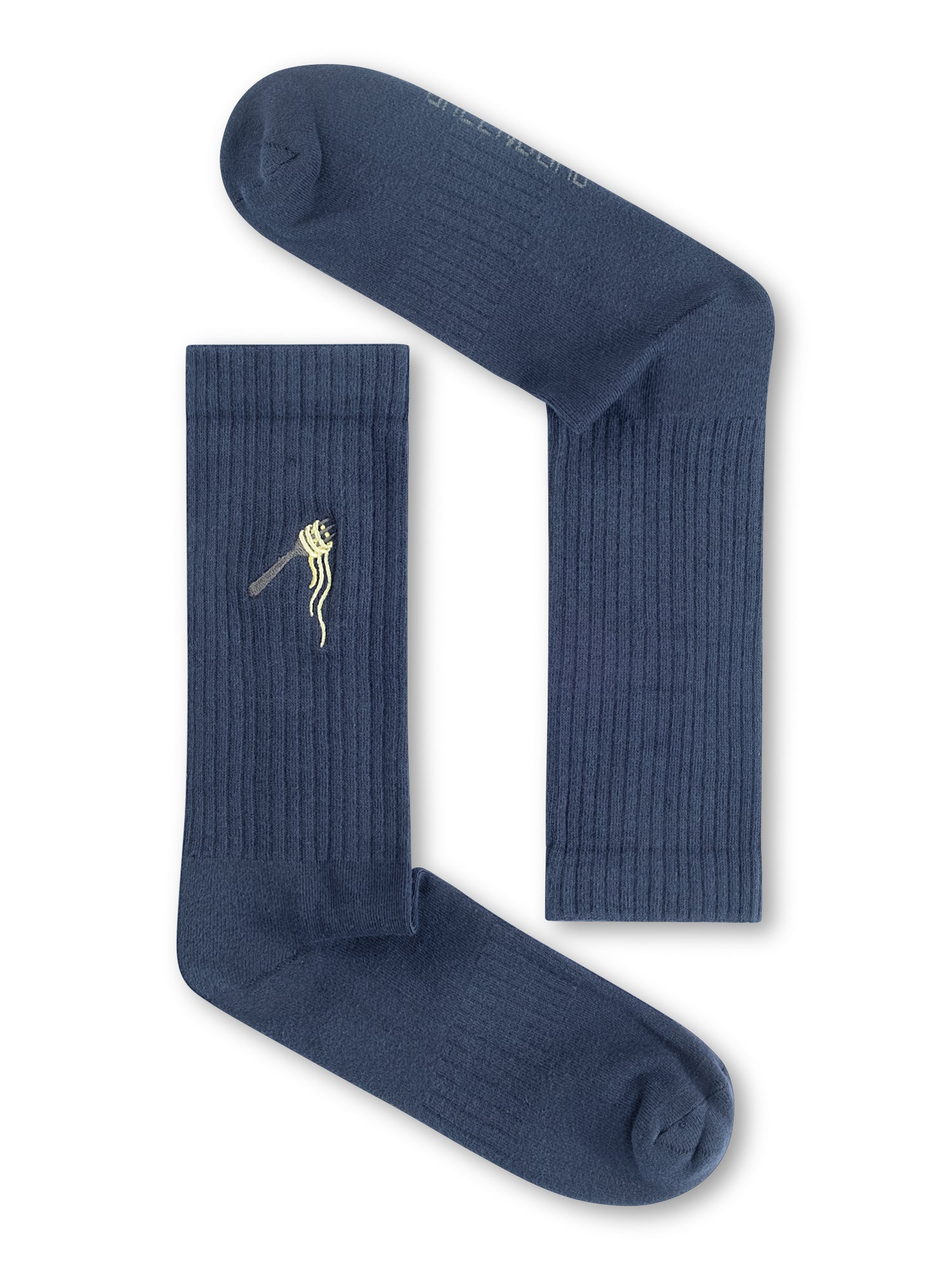 Navy: Lässige Socken aus Bio-Baumwoll Mix für Unisex [27285]