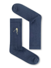 Navy: Lässige Socken aus Bio-Baumwoll Mix für Unisex [27285]