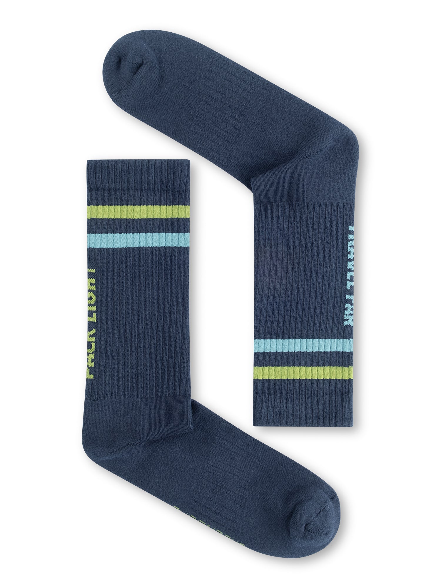 Navy: Lässige Socken aus Bio-Baumwoll Mix für Unisex [27293]