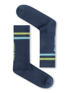 Navy: Lässige Socken aus Bio-Baumwoll Mix für Unisex [27293]