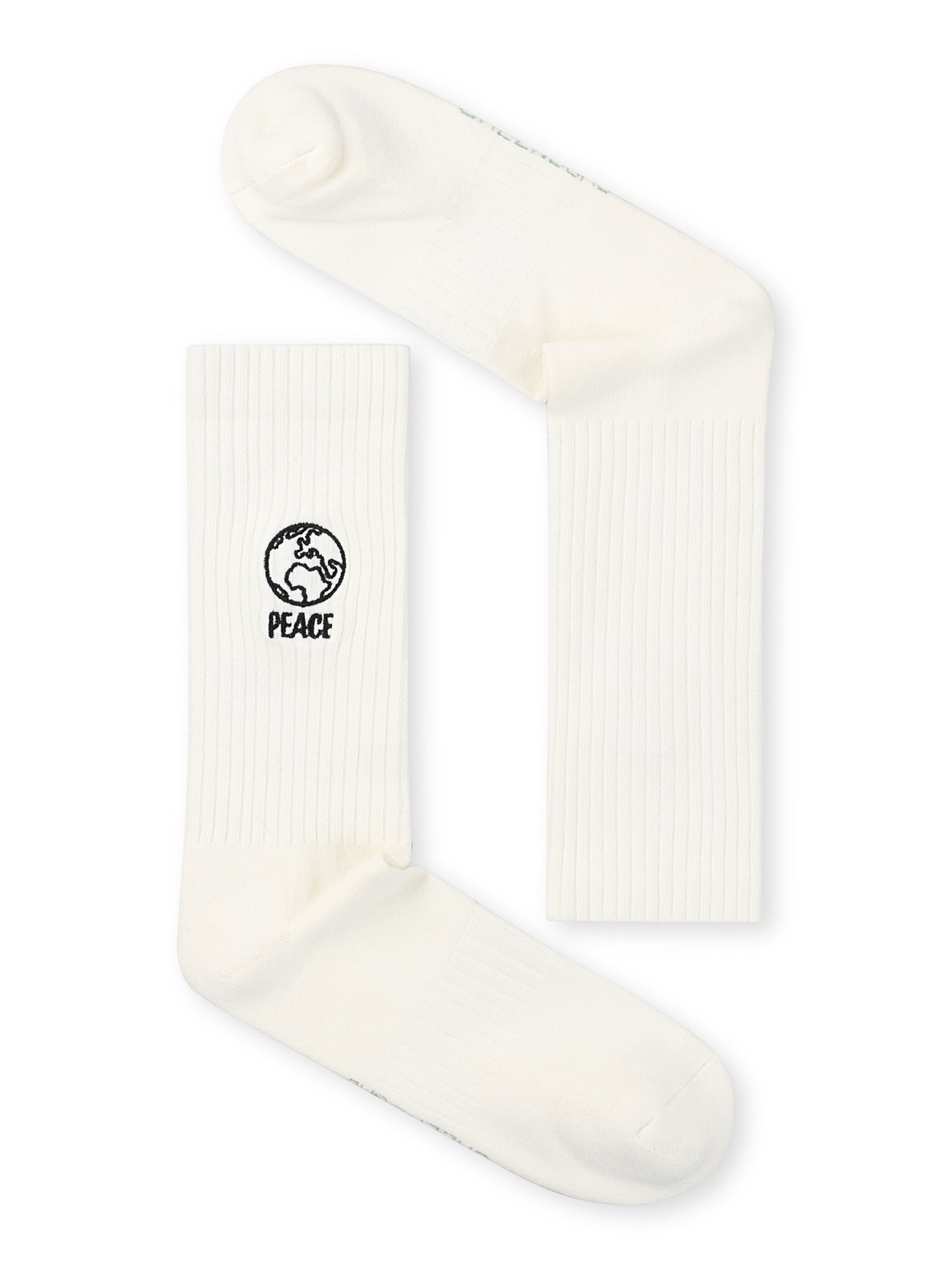 Ecru: Lässige Socken aus Bio-Baumwoll Mix für Unisex [27301]