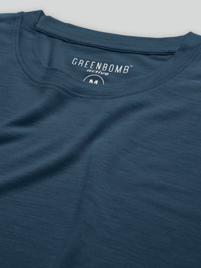 Blue Pine: Funktionales Longsleeve aus Merino-Wolle für Herren [27306]