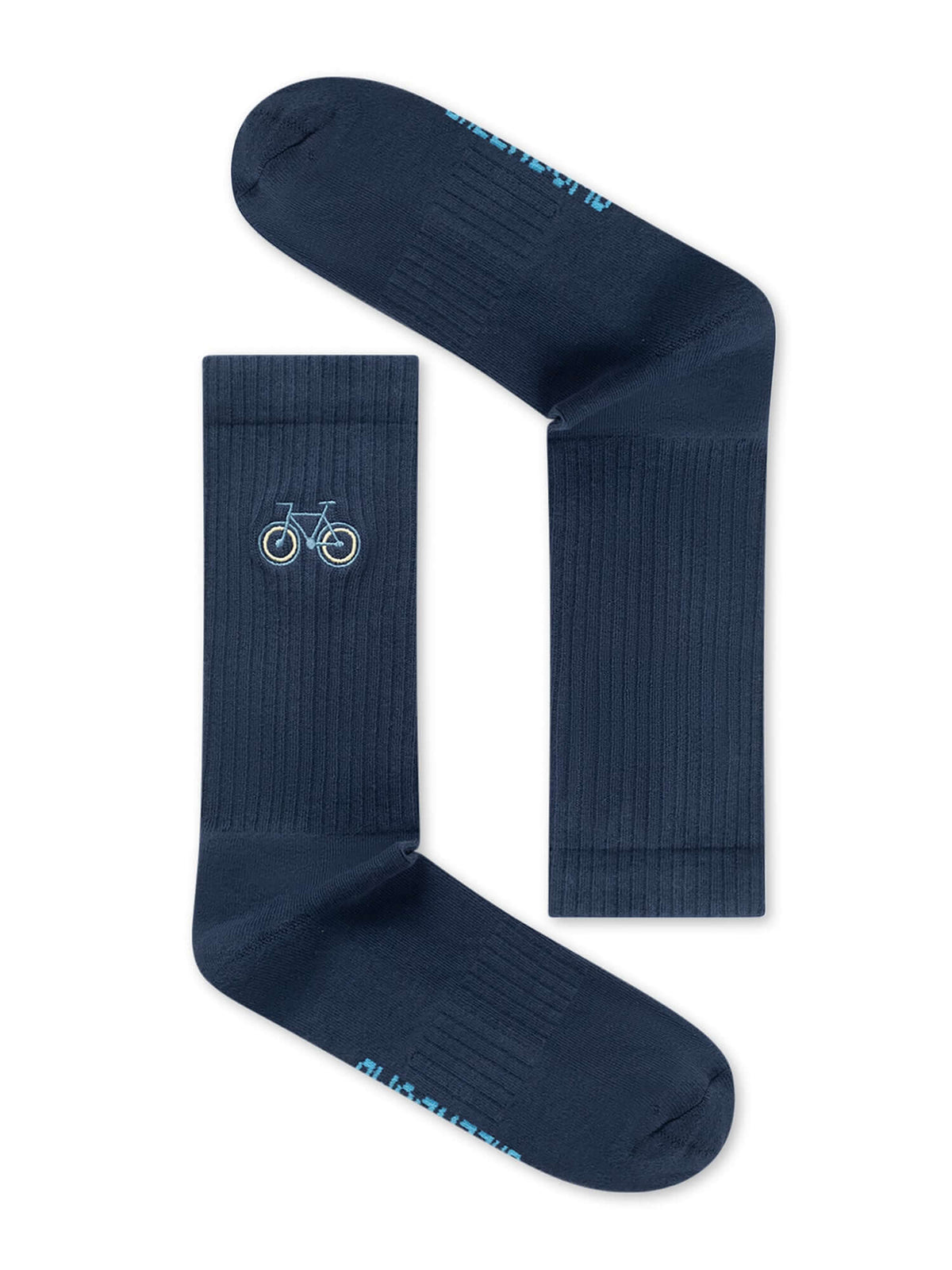 Navy: Lässige Socken aus Bio-Baumwoll Mix für Unisex [27368]