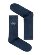 Navy: Lässige Socken aus Bio-Baumwoll Mix für Unisex [27368]