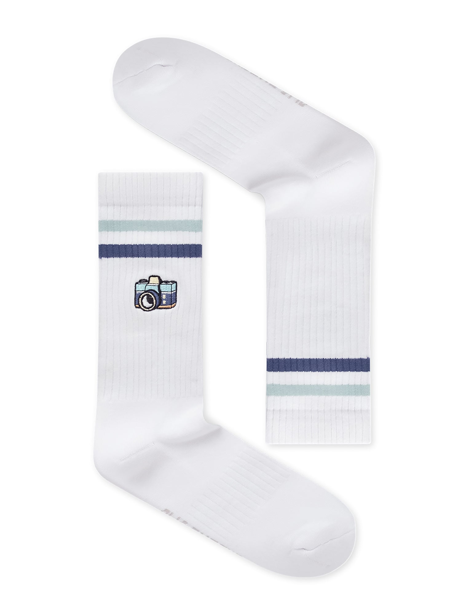 White: Lässige Socken aus Bio-Baumwoll Mix für Unisex [27374]