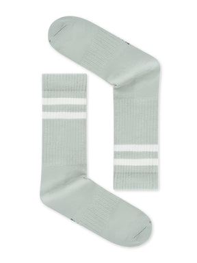 Muted Mint: Lässige Socken aus Bio-Baumwoll Mix für Unisex [27378]