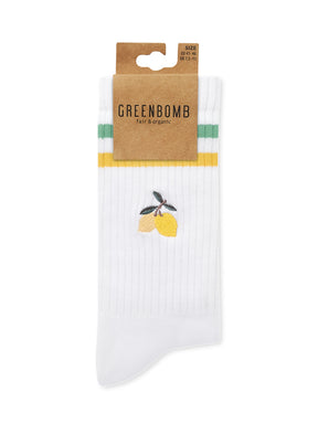 White: Lässige Socken aus Bio-Baumwoll Mix für Unisex [27387]