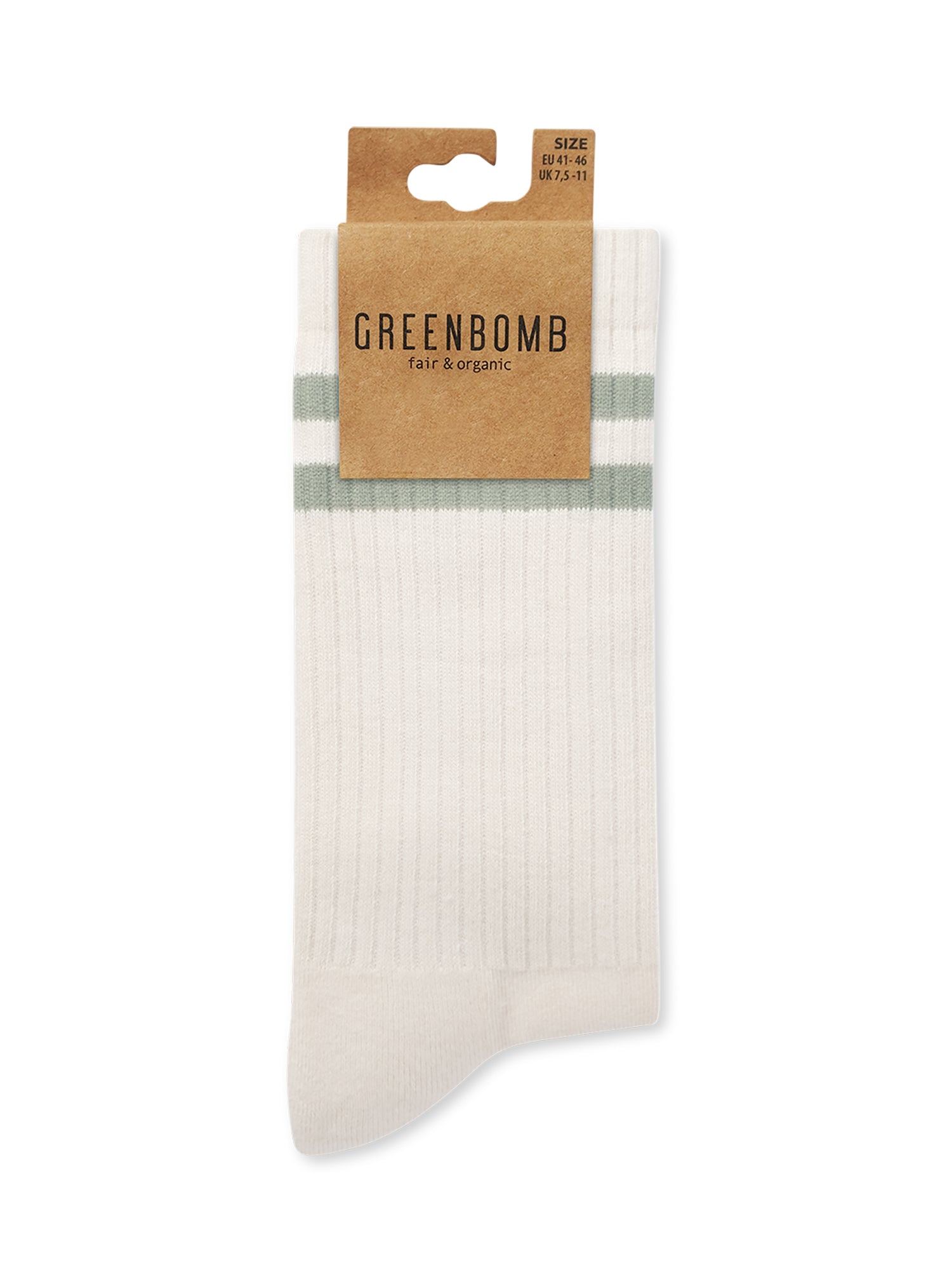 Ecru: Lässige Socken aus Bio-Baumwoll Mix für Unisex [27391]