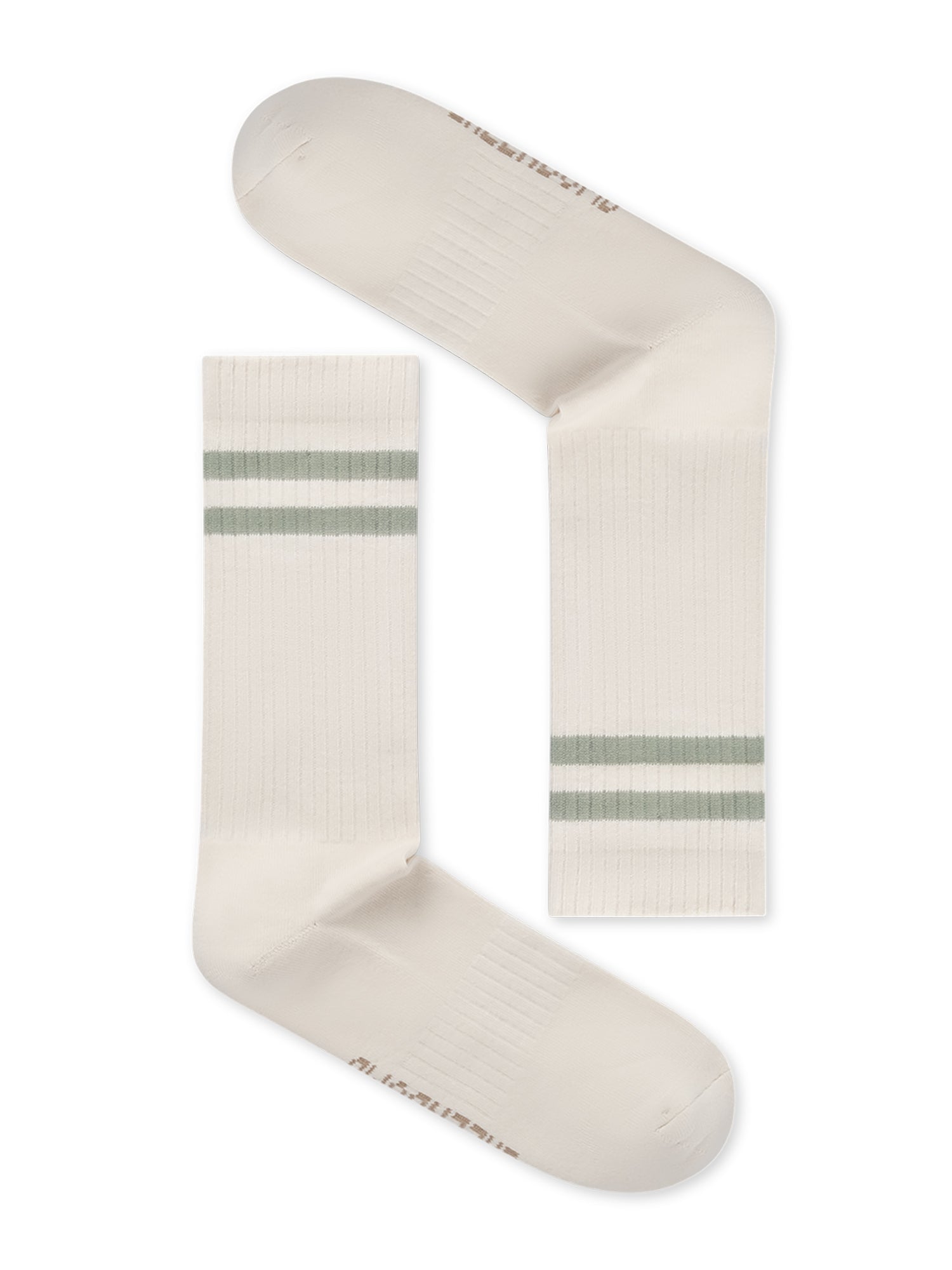 Ecru: Lässige Socken aus Bio-Baumwoll Mix für Unisex [27392]
