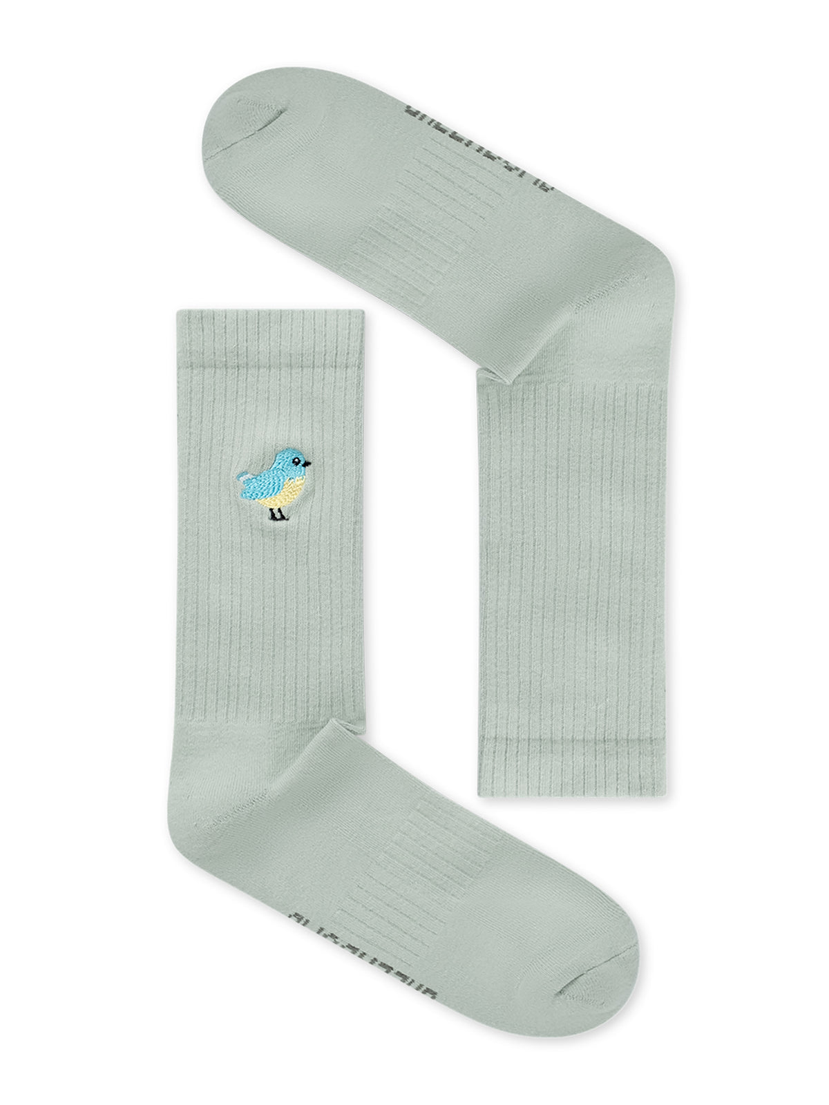 Muted Mint: Lässige Socken aus Bio-Baumwoll Mix für Unisex [27394]