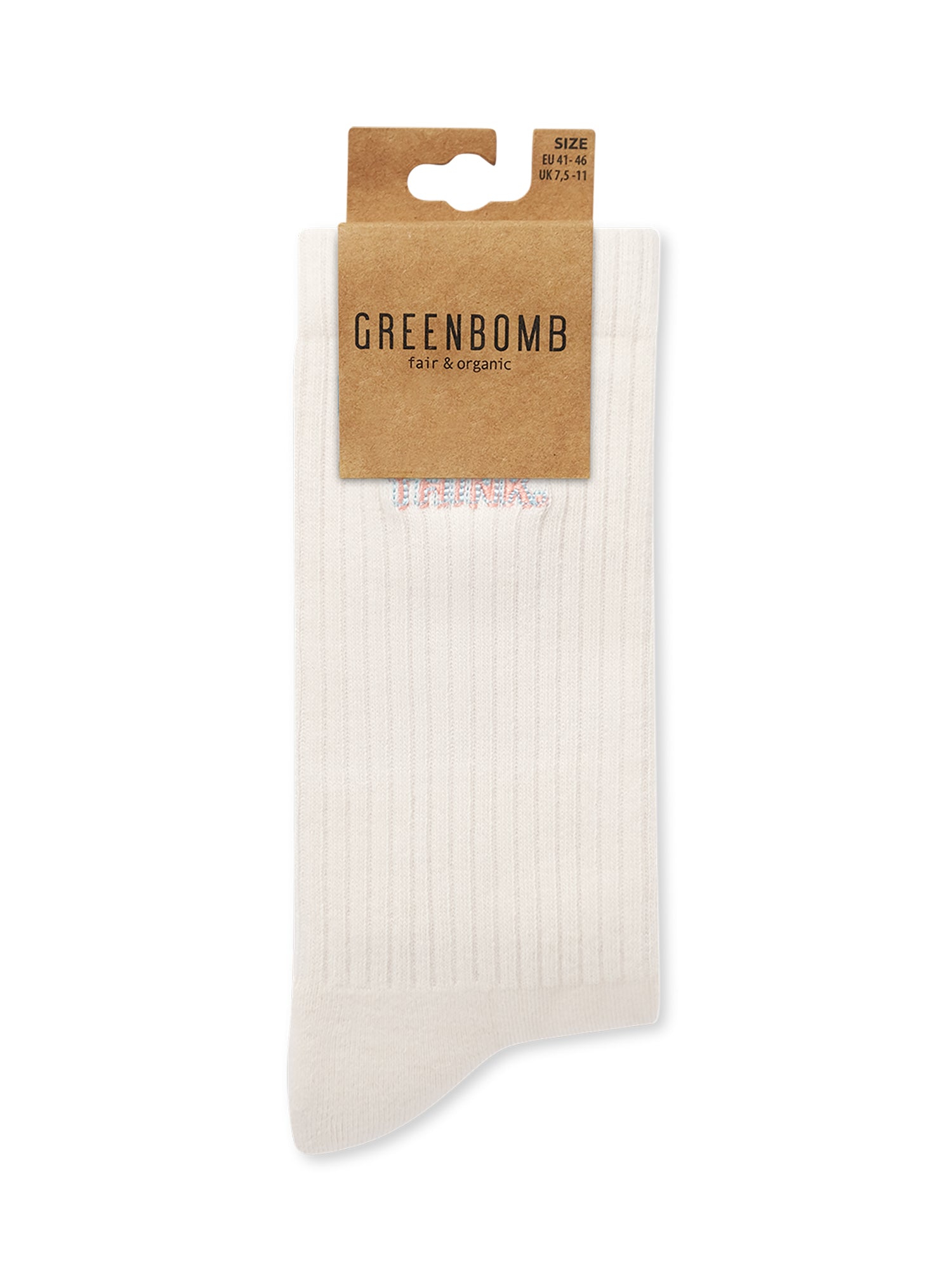 Ecru: Lässige Socken aus Bio-Baumwoll Mix für Unisex [27399]