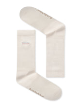 Ecru: Lässige Socken aus Bio-Baumwoll Mix für Unisex [27400]