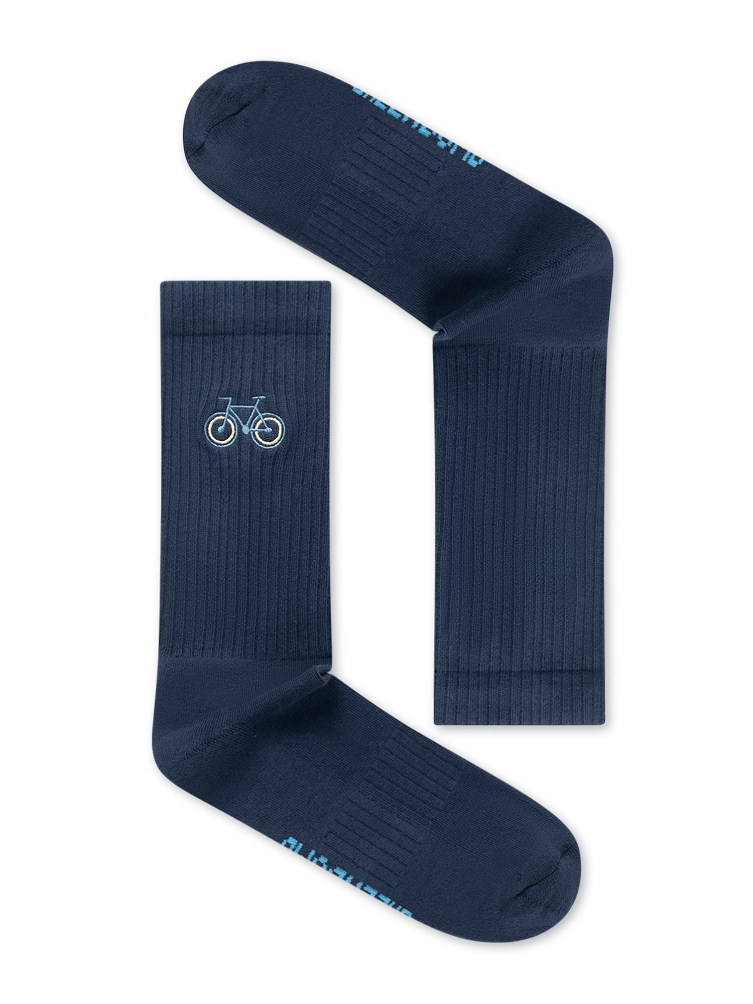 Navy: Lässige Socken aus Bio-Baumwoll Mix für Unisex [27456]