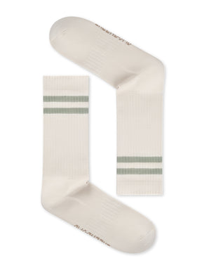 Ecru: Lässige Socken aus Bio-Baumwoll Mix für Unisex [27480]