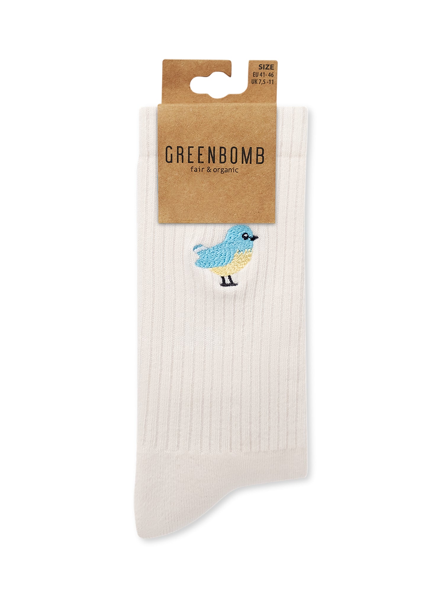 Ecru: Lässige Socken aus Bio-Baumwoll Mix für Unisex [27483]
