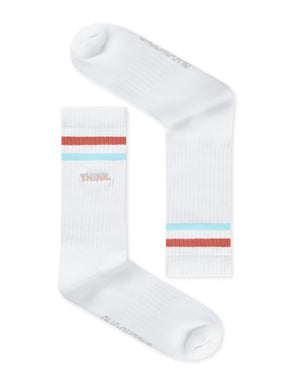 White: Lässige Socken aus Bio-Baumwoll Mix für Unisex [27486]
