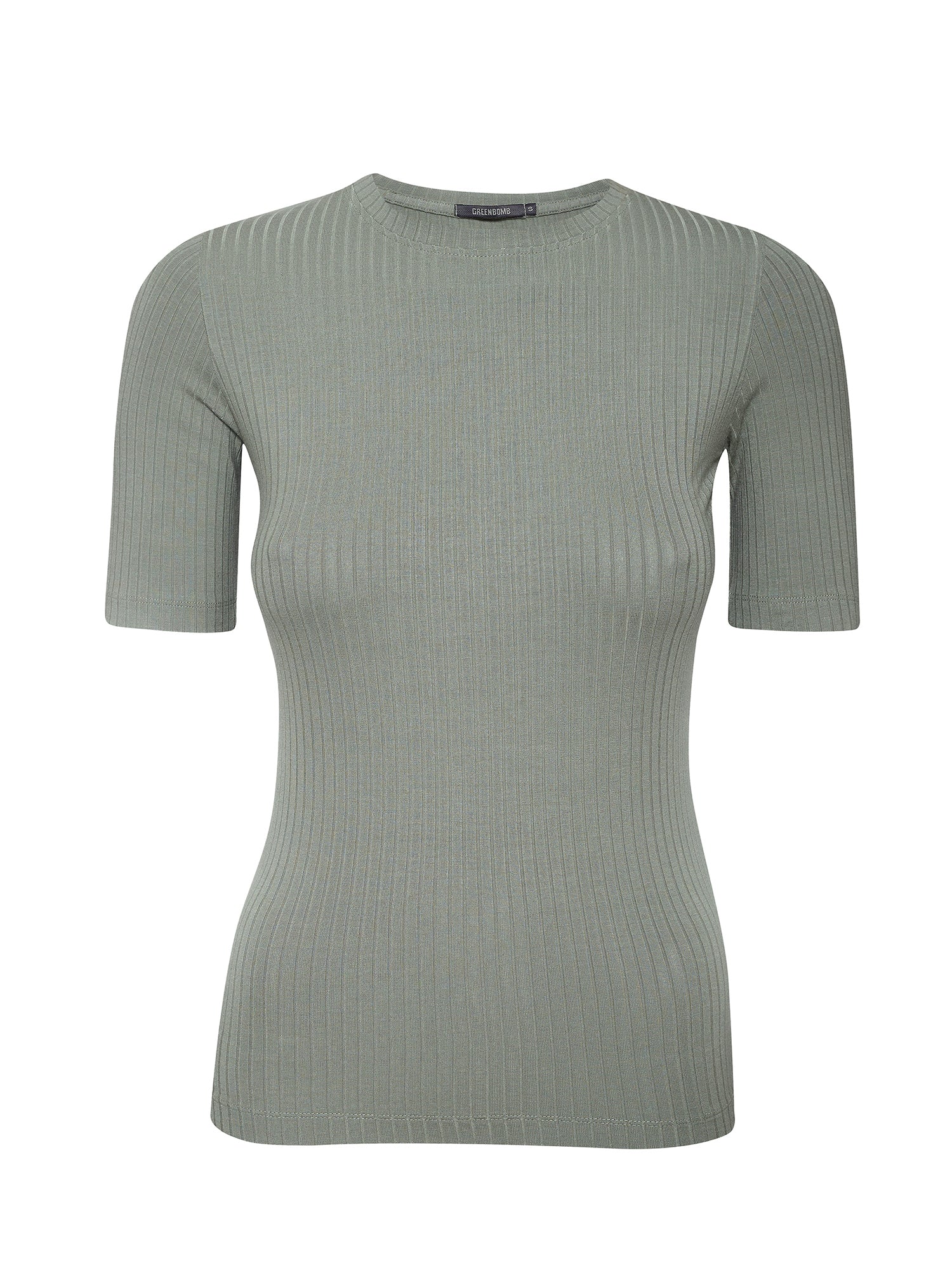 Light Olive: Sportliches Longsleeve aus LENZING™ TENCEL™ Mix für Damen [27587]